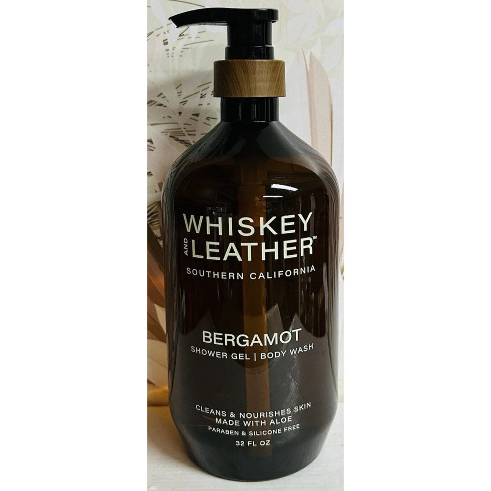 Whiskey & Leather ~ Bergamot Nourishing Shower Gel / Body Wash 32 fl oz